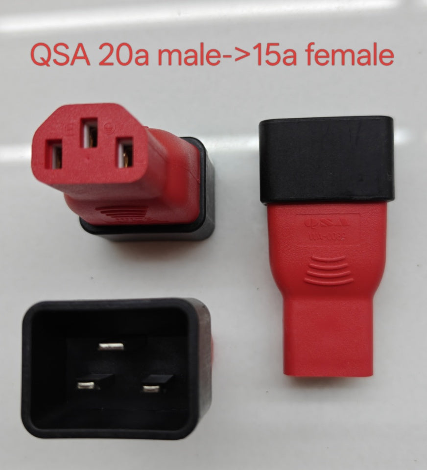 QSA 15 Amp IEC-Netzkabeladapter
